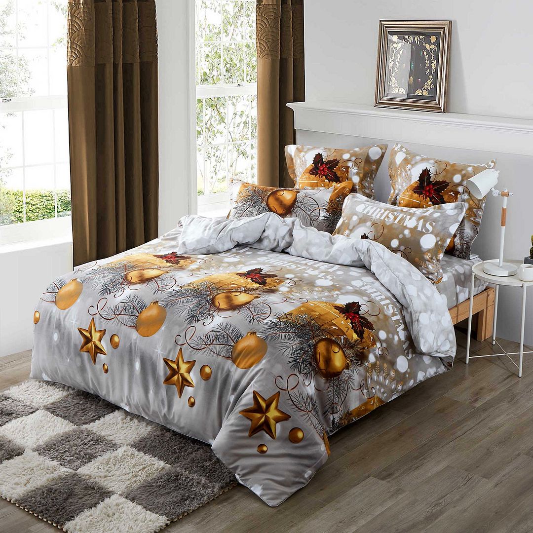 Christmas Gift Double Size Quilt/Duvet Cover Set