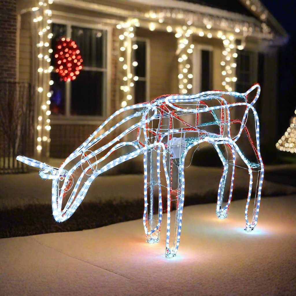 LED Ropelight Standing Reindeer Small Moving Cool White available in 2 types - Standing