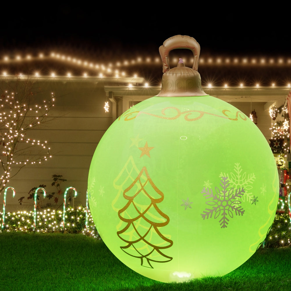 Jingle Jollys Christmas Inflatable Ball 60cm Led Illuminated Xmas Decoration