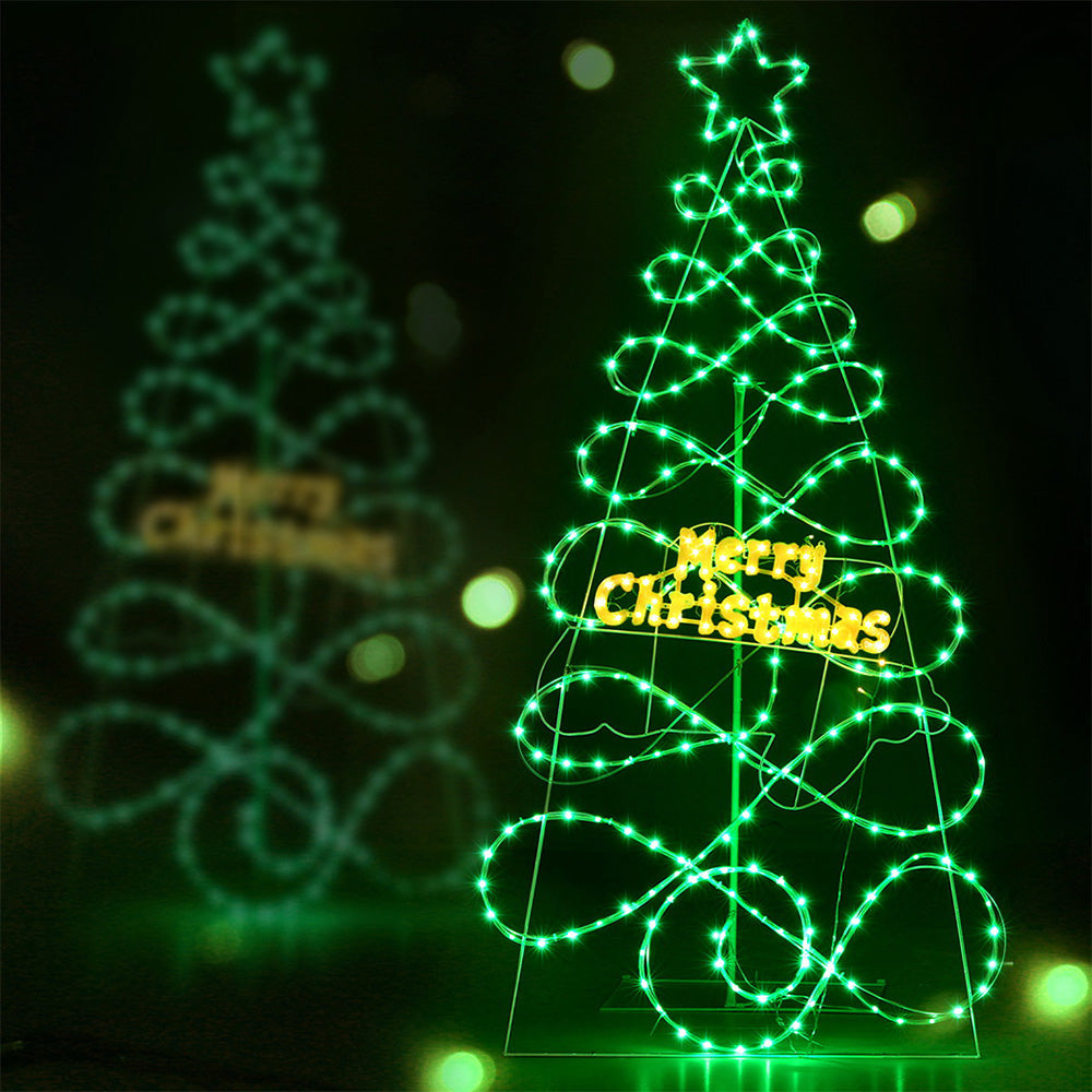 1.7M Christmas Tree 230 LED RGB Motif Lights Jingle Jollys