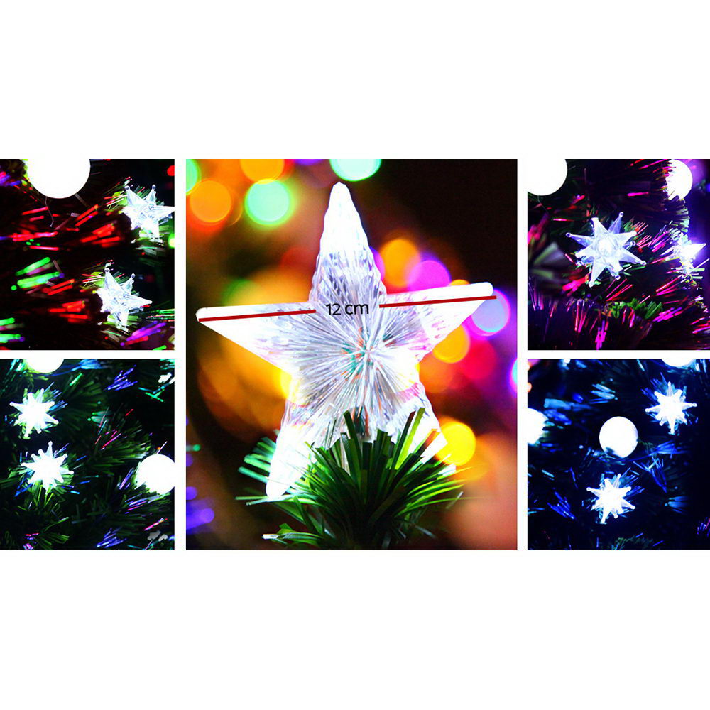 Jingle Jollys 1.8M 6FT LED Christmas Tree Optic Fiber Xmas Multi Colour Lights