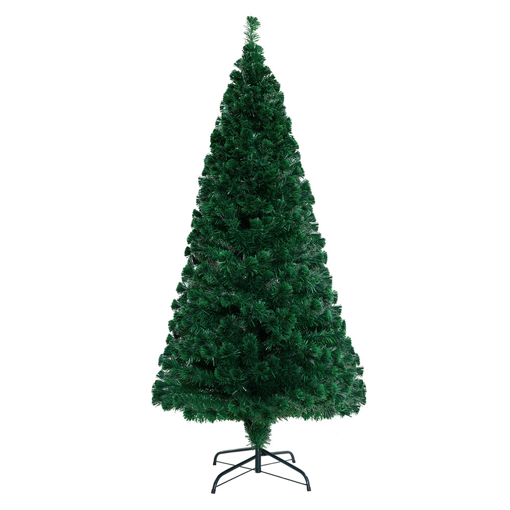 Jingle Jollys 1.8m Christmas Tree Optic Fibre LED Xmas tree Warm White