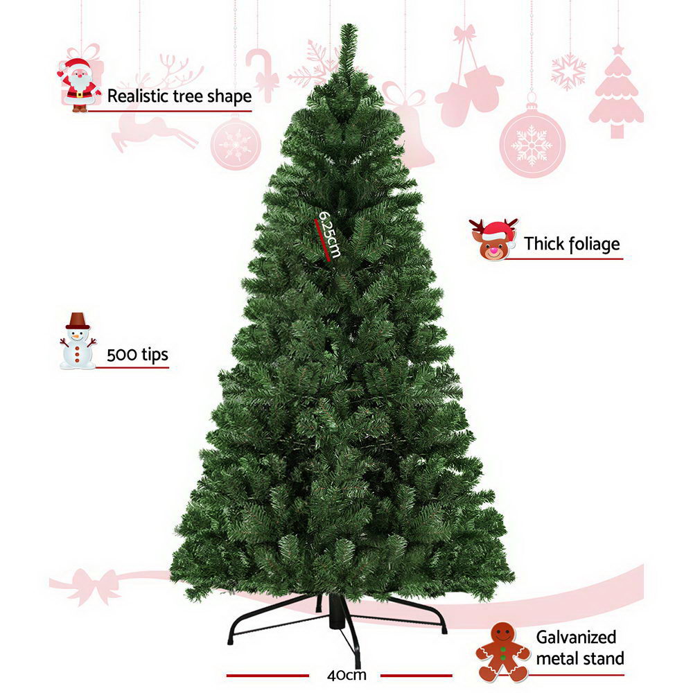 Jingle Jollys 1.8M 6FT Christmas Tree Xmas Decoration Home Decor 500 Tips Green