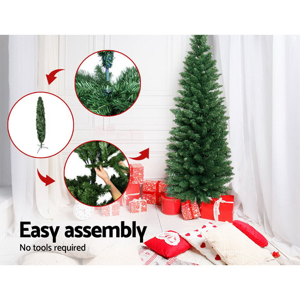 Jingle Jollys Christmas Tree 1.8m Xmas Tree Decorations Green 300 Tips