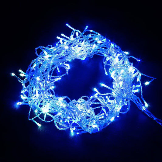 20M Christmas Lights Icicle Light 800 LED Blue White Decor Jingle Jollys