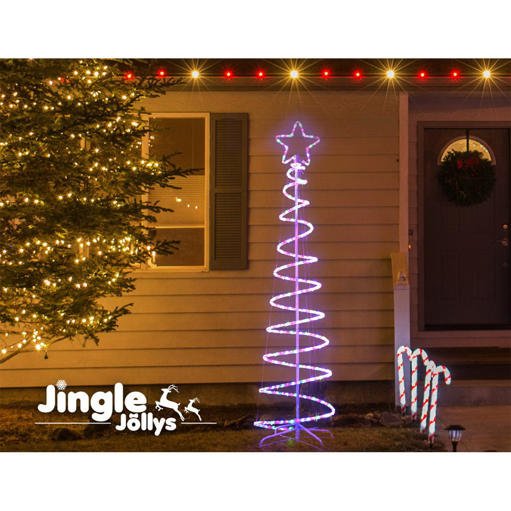 1.88M Christmas Lights Tree 288 LED Decorations Jingle Jollys