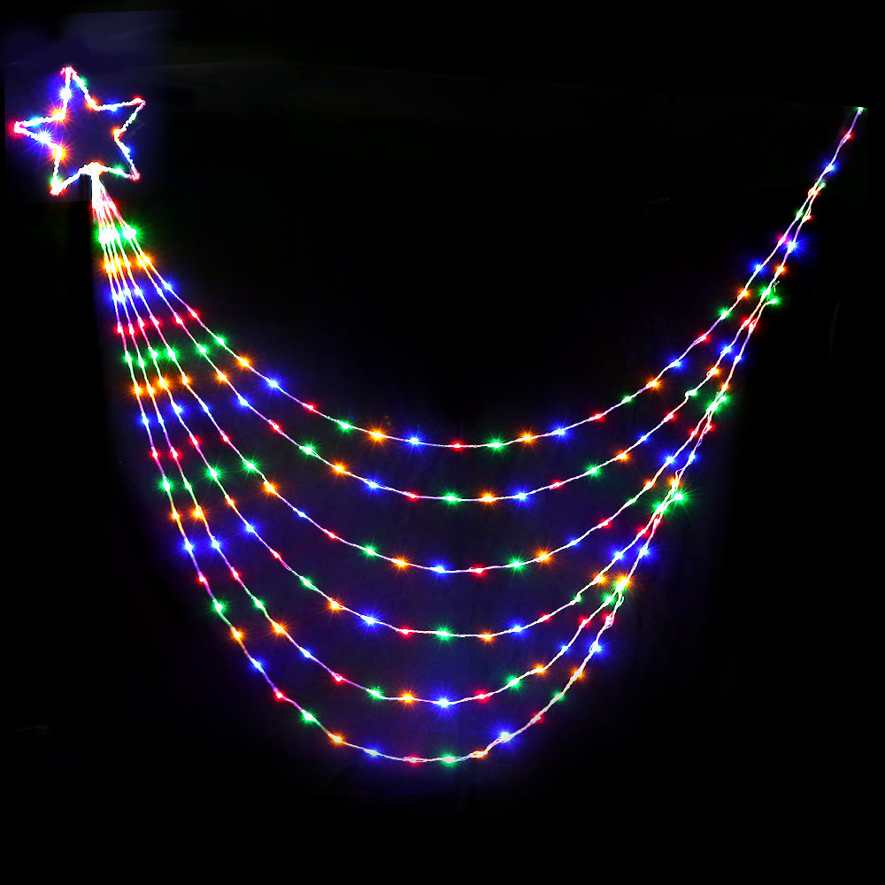 Jingle Jollys 3M Christmas Curtain Fairy Lights String 200 LED Party Wedding